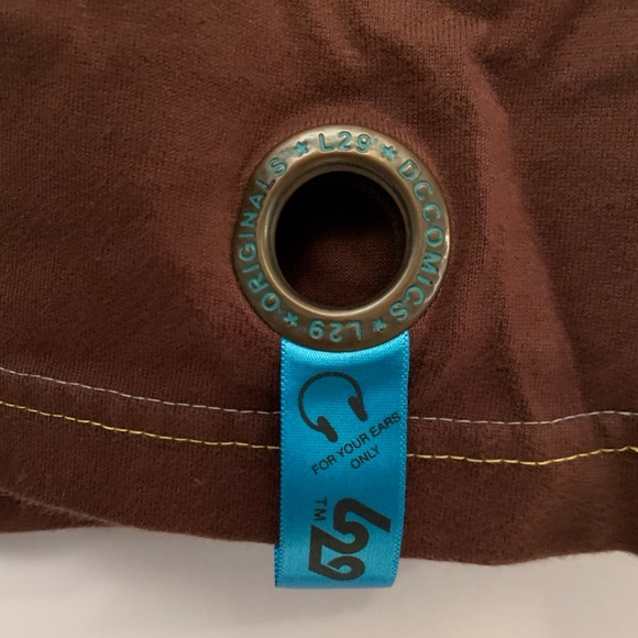 DC Comics Shirt L29 Hawkman Size XL Embroidered Front & Back Graphics Brown - Picture 11 of 12